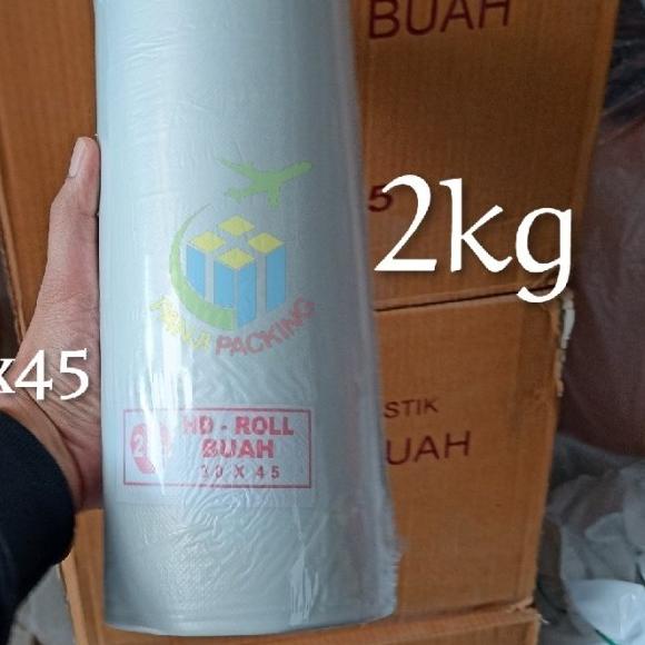 

Kantong Buah Sayur Telur Plastik Fotocopy HD Rol 30x45 supermarket 2kg