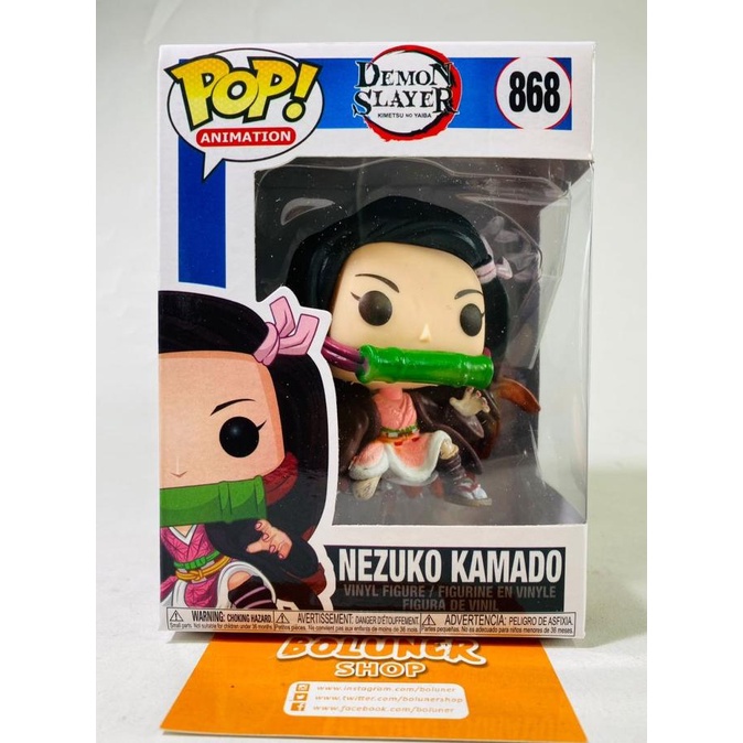 Figure Funko Pop Demon Slayer Tanjiro Nezuko Inosuke Muzan Zenitsu