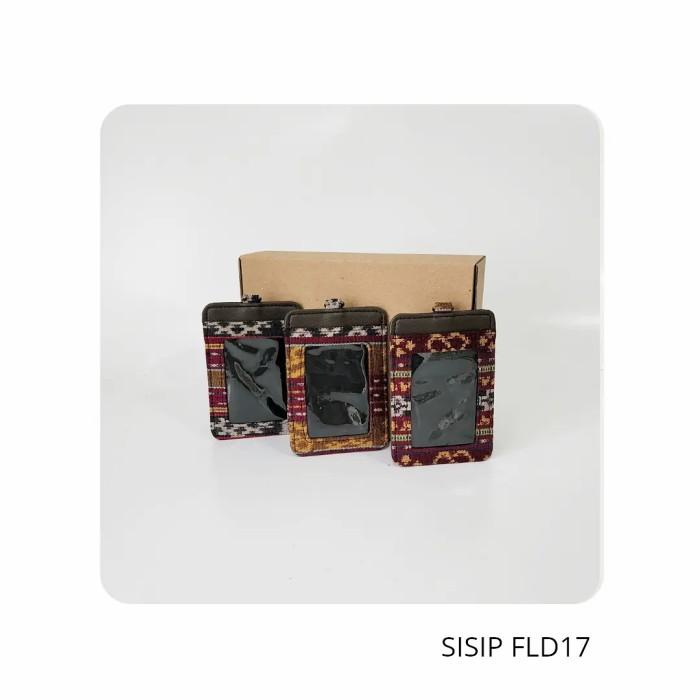 

Lanyard Card Holder Sisip Tenun NTT Full Imitasi Cokelat FL17