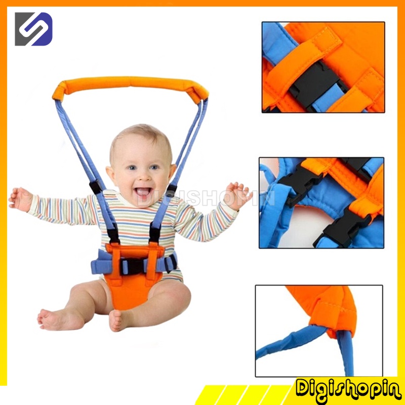 Alat Latihan Jalan Bayi Sabuk Pengaman Anak Jalan Balita Baby Assistant Harnesses Baby Walker Toddler Harness Assistant Adjustable Walking Belt Strap Infant Learning Walking Leashes Kid Safety Wing Carries Belt