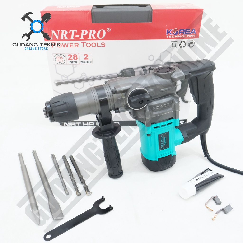 Mesin Rotary Hammer 28mm HR28HD NRT PRO / Mesin Bor Bobok Tangan SDS Plus Hammer Drill 28 mm HR 28 HD NRT PRO