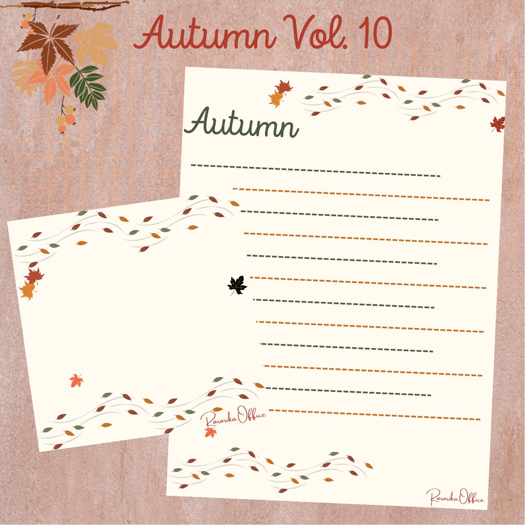 Notepad Autumn VOL 10 Musim Gugur Aesthetic