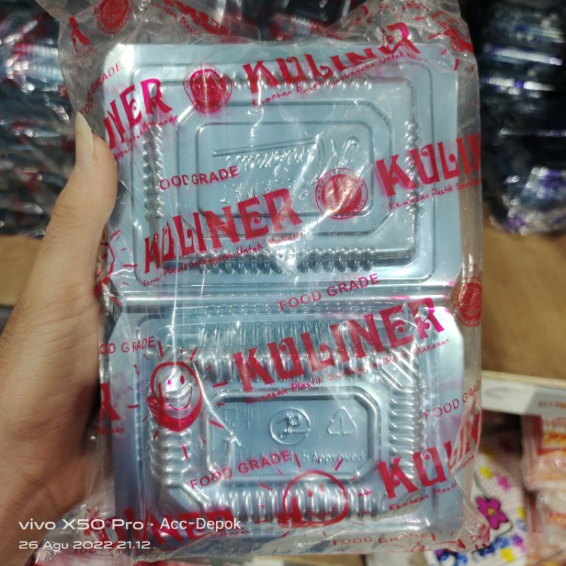 MIKA PLASTIK 4A 4XC  ISI 100 PCS / MIKA KUE UKURAN K4 MEREK KULINER