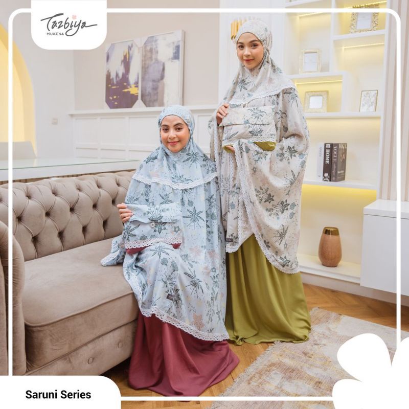 MUKENA TAZBIYA SET SEJADAH KOMBINASI SARUNI SERIES ALLSIZE