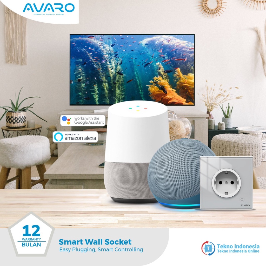 Avaro WiFi Smart Socket - Stop Kontak Listrik Avaro