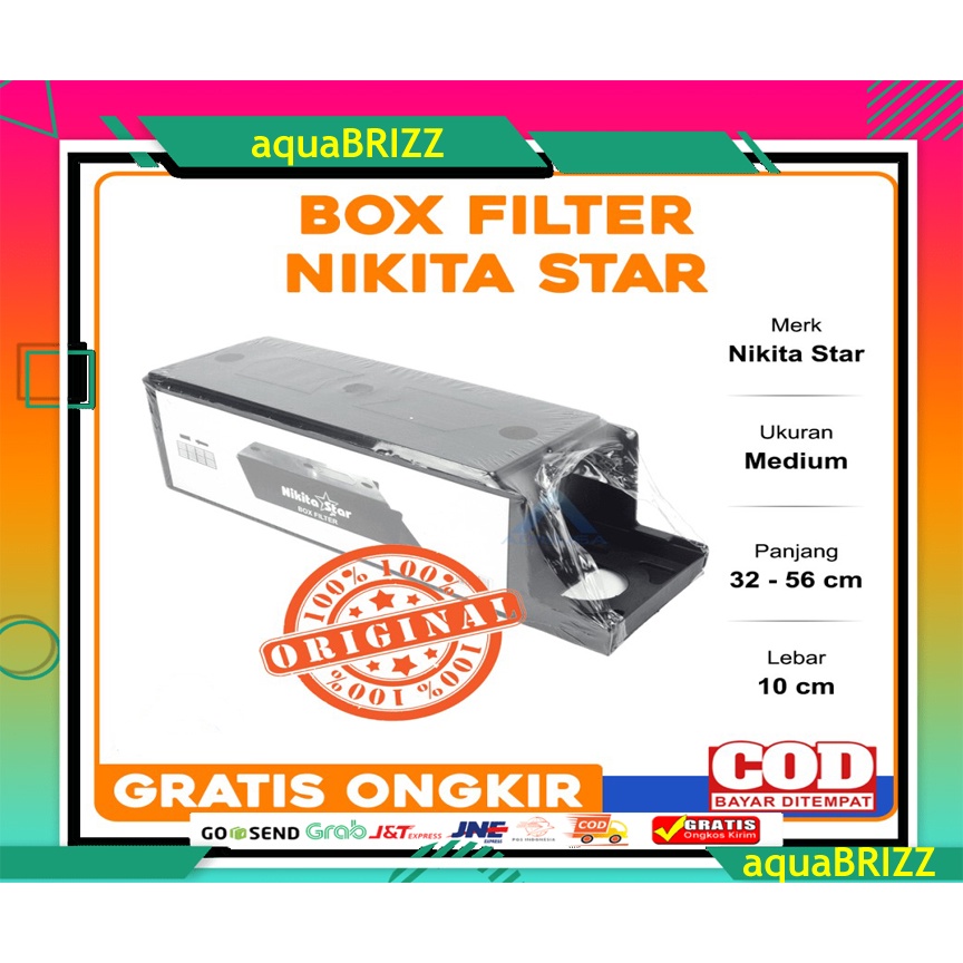 BOX KOSONG TOP FILTER NIKITA STAR SEDANG| AQUARIUM AQUASCAPE AKUARIUM