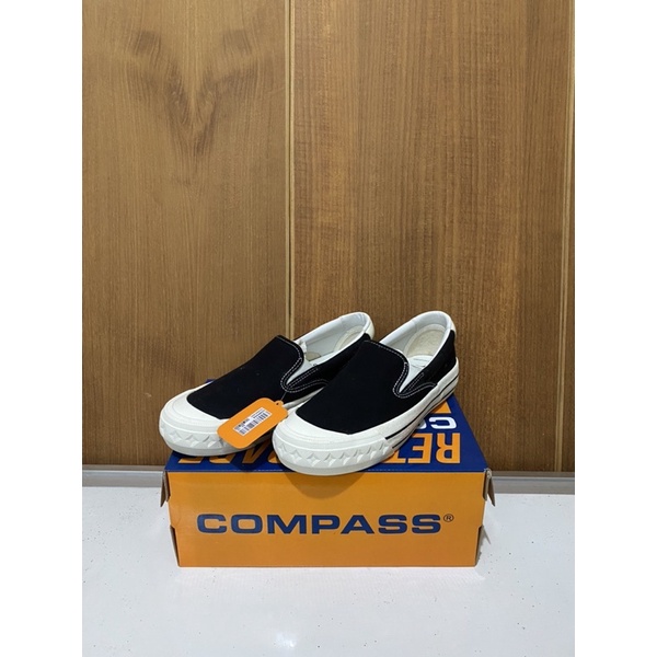 COMPASS Retrograde Slip On | Black Size 37