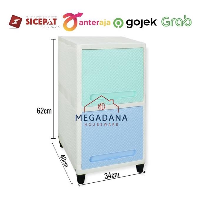 

[MD] Lemari Plastik Flip Susun 2/ Lemari Kabinet Plastik Susun 2 stock ready