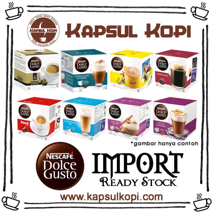 

KAPSULKOPI NESCAFE DOLCE GUSTO RASA IMPORT READY STOCK