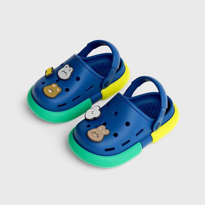 HNK Sandal Anak Cewek Cowok Karet Ringan Slop Slip On Santai Import | CROCS CHERFUL CUTE