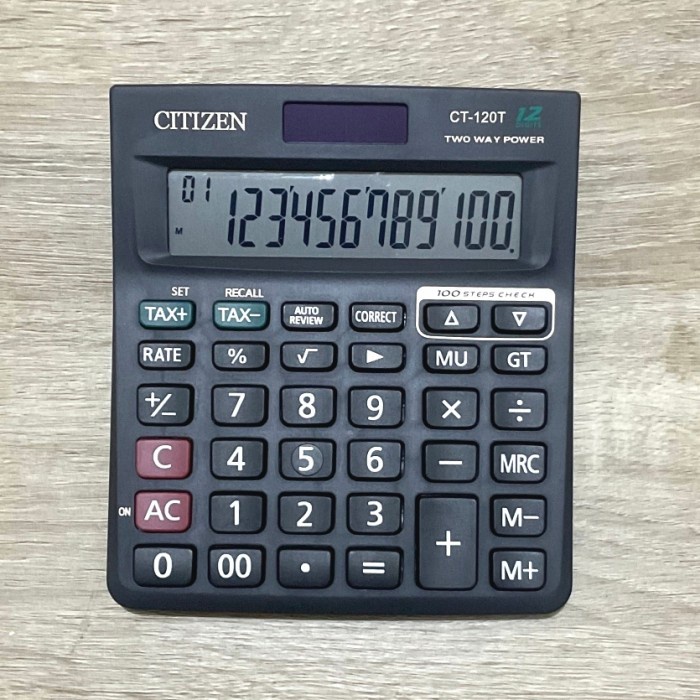 

Calculate Kalkulator Citizen Ct 120T - Kalkulator Check & Correct - 12 Digit