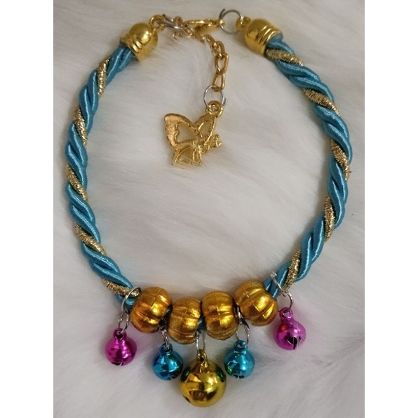 kalung kucing deep blue mewah