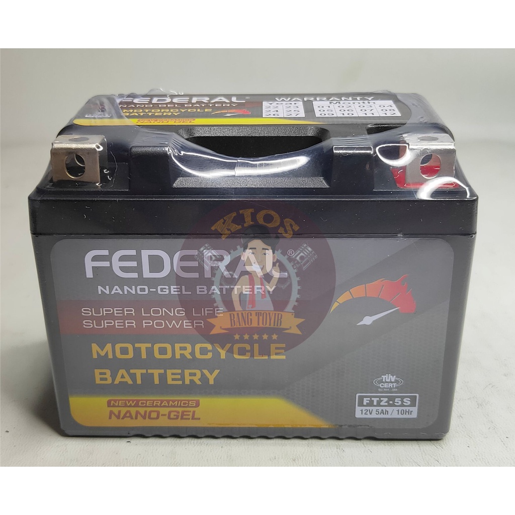 Aki Kering MATIC FTZ 5S 12V 5aH Beat Vario Scoopy Karisma Supra |FED-H