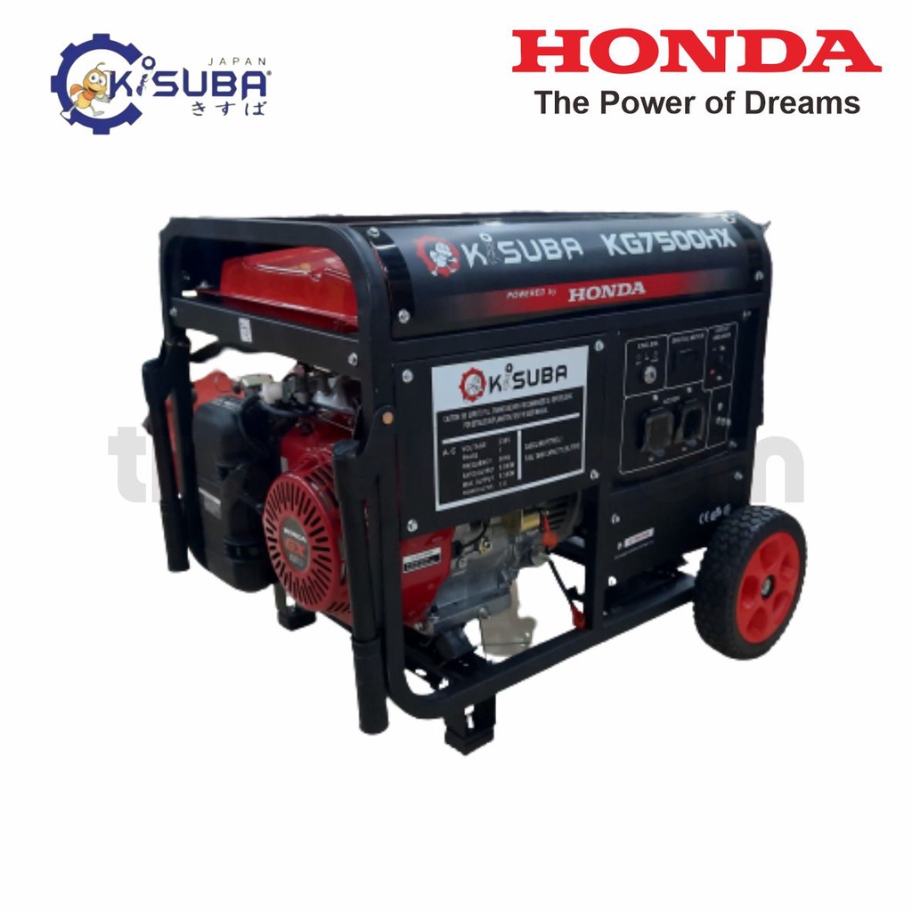 HONDA KISUBA GENSET 5000 WATT KG7500HX 1 PHASE ORIGINAL