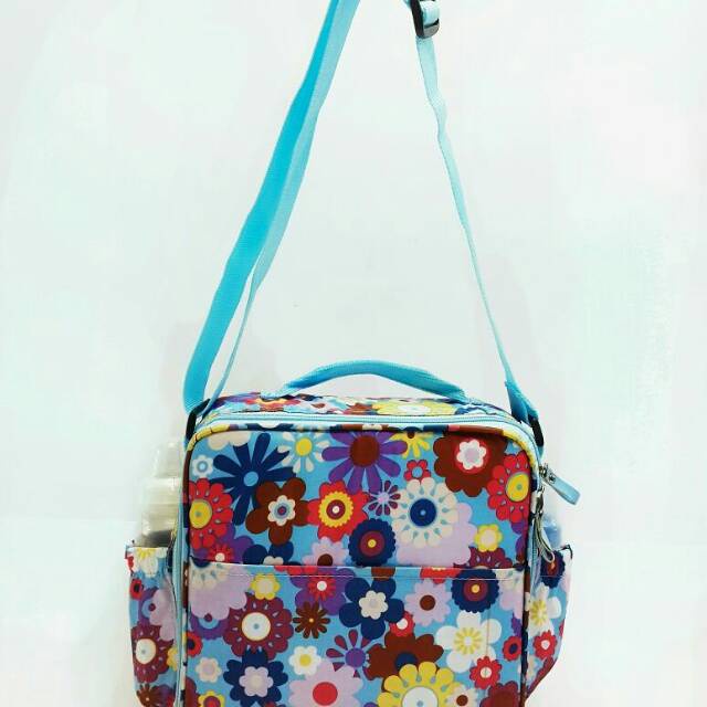 TAS BAYI motif LAVENDER FREE STROLLEER HOOK TERMURAH /Tas Perlengkapan bayi / Tas Bayi Diapers bag