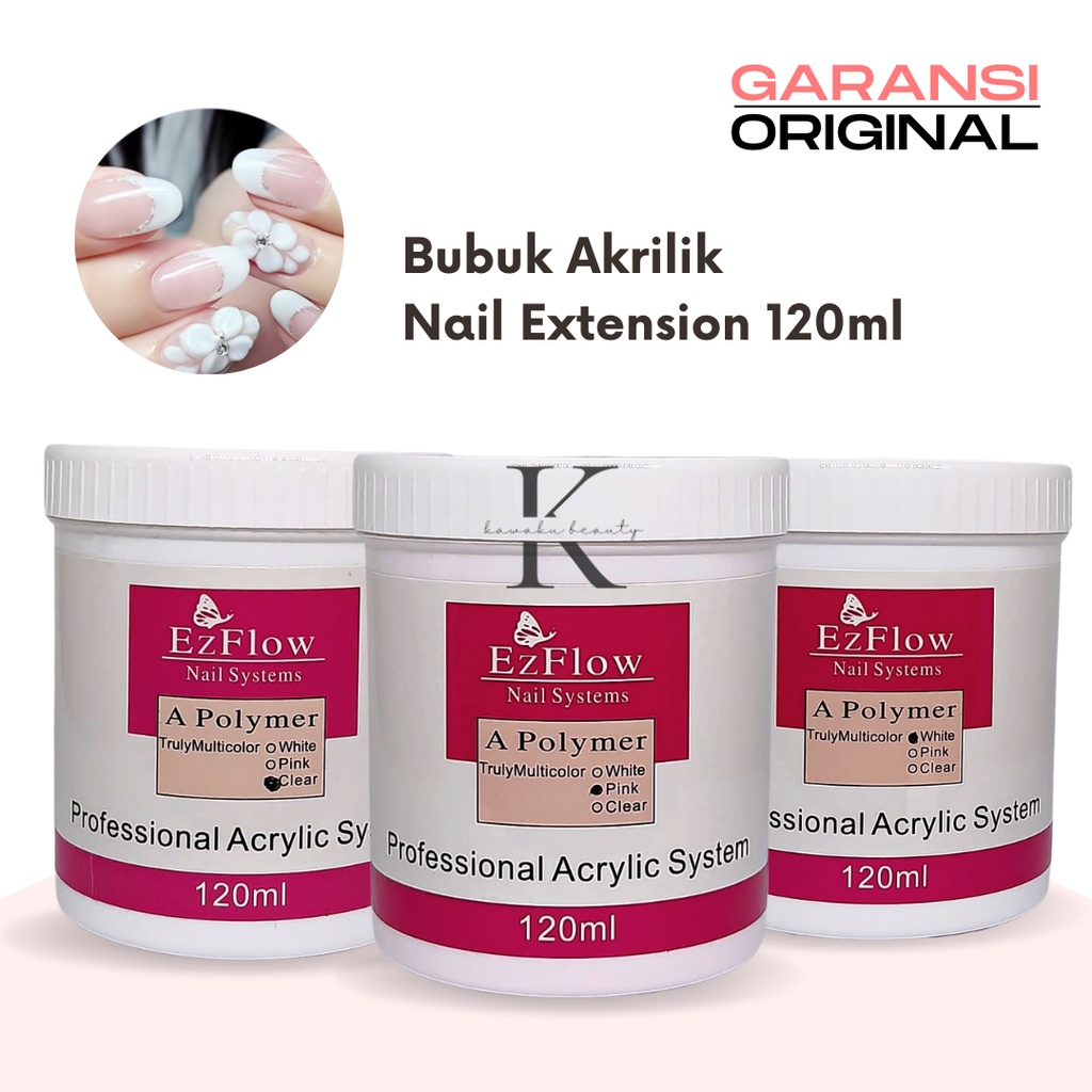 Acrylic Powder Bubuk Akrilik EZ Flow 120g