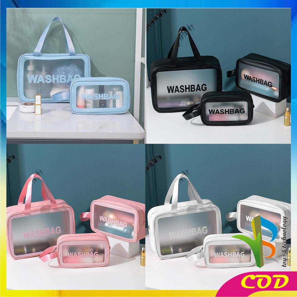 RB-T40 Tas WASHBAG Waterproof Pouch Travel Make Up Multifungsi / Tas Sabun Peralatan Mandi Traveling / Bag Organizer Tas Kosmetik Portable