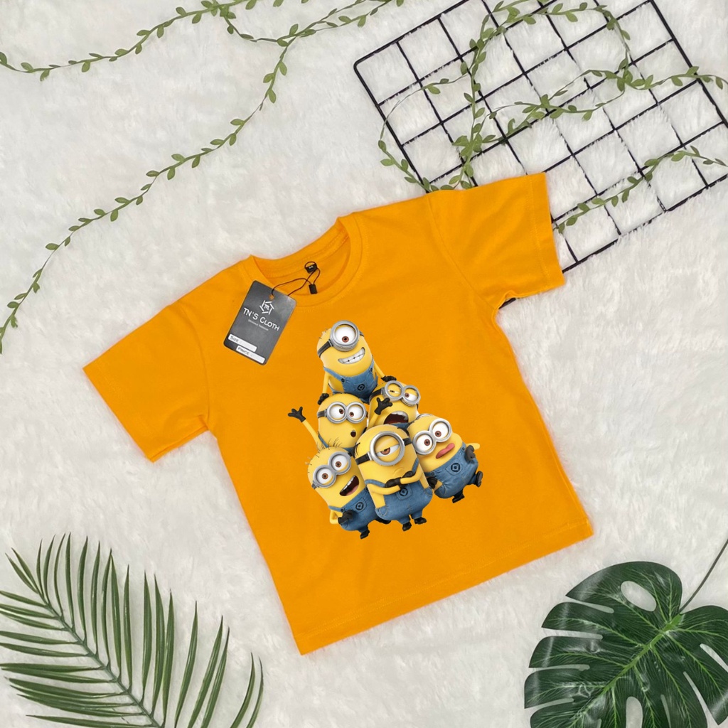 Baju anak kaos anak MINIONS distro 1-9 tahun. atasan anak cooky | baju anak | kaos anak | baju kaos unisex bahan lembut termurah.