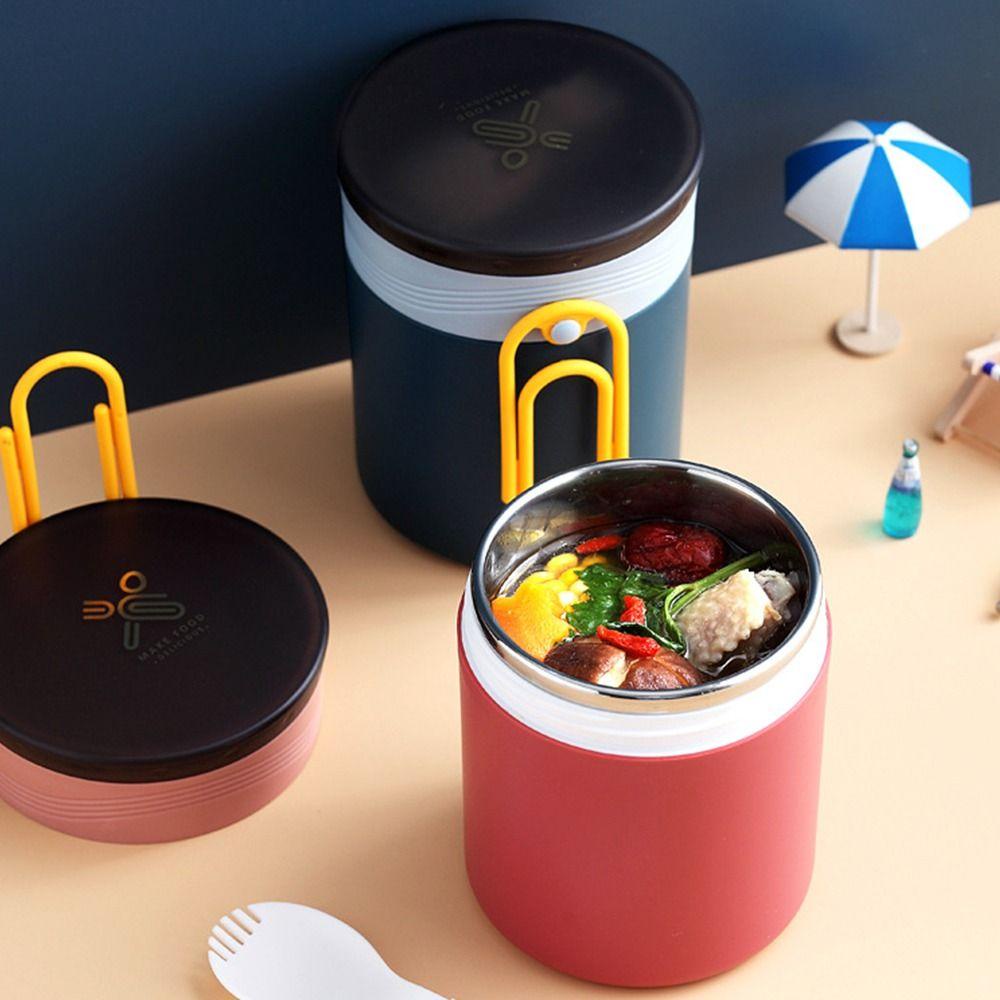 Solighter Lunch Box Microwavable Piknik Camping Kotak Bubur Untuk Pelajar Pekerja Kantor Wadah Makanan