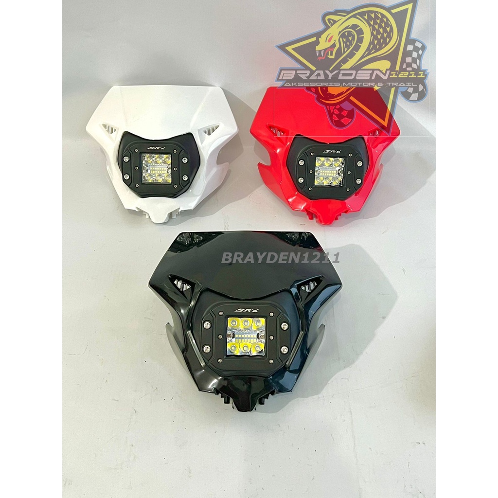 Lampu led crf 150 / batok lampu crf150 / kedok lampu crf 150 / lampu led crf