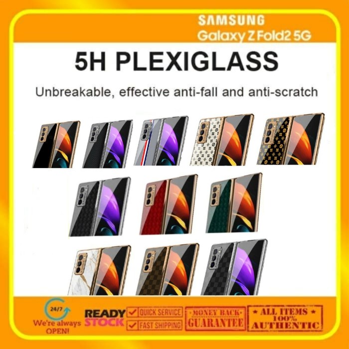 Case Samsung Galaxy Fold 2 Fold2 PlexiGlass (FNB Casing) - Marble