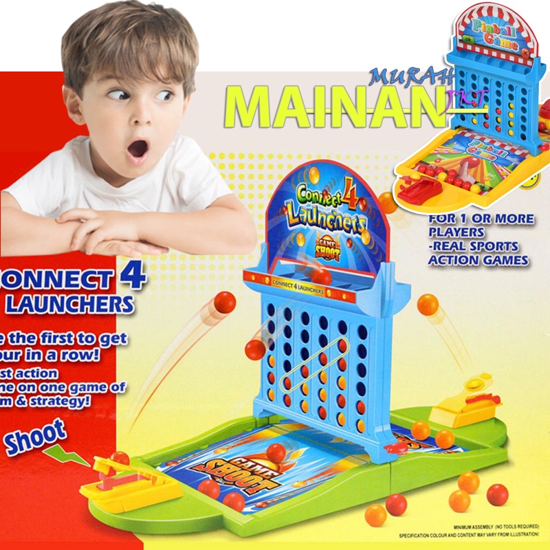 MAINANKEI MAINAN ANAK MURAH PLAY SET PIN BALL YG4 GAME BATTLE DUEL BOLA TEMBAK PIN BALL SHOOTING