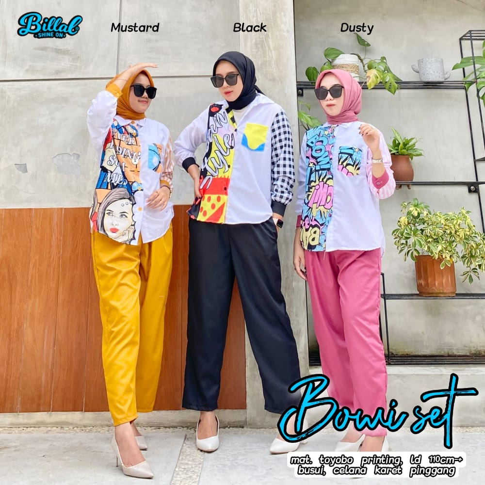 BOWI SET SETELAN WANITA