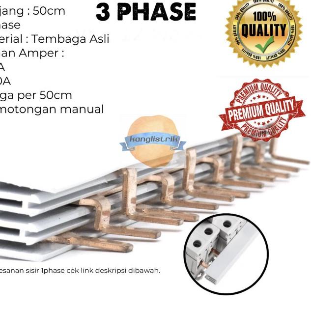 BUSBAR SISIR MCB 3 PHASE SISIR MCB 3P 63A 100A - 63A