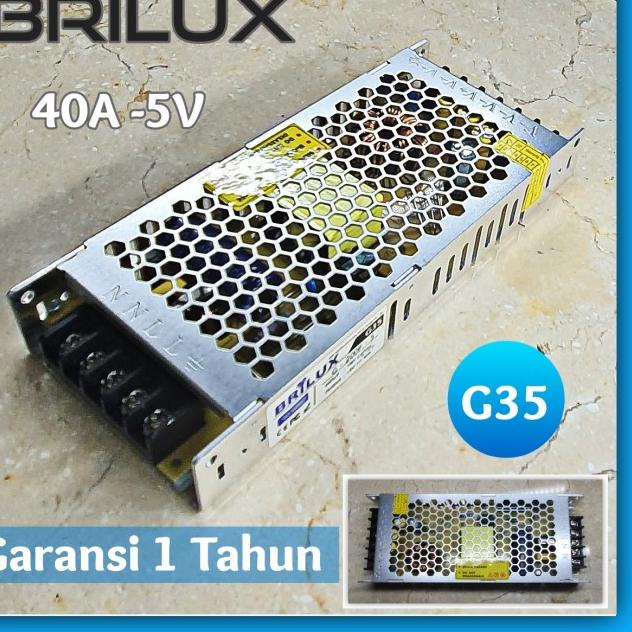 Power Supply 40A 5V Running Text Switching 40 Ampere 5Volt