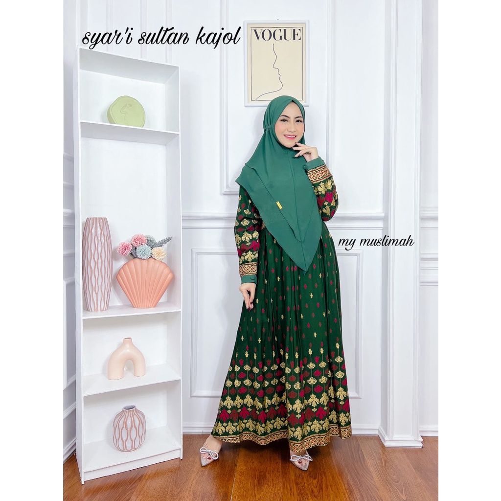 Gamis Original By Muslimah/ Gamis Set Hijab Sultan Kajol