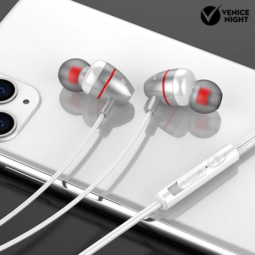 (VNEP) (Berkabel) K3 Universal 3.5mm Jack Heavy Bass In-ear Earbud Earphone untuk Smart Phone