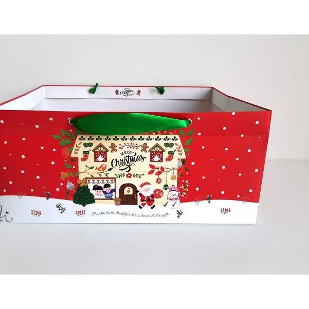 

(PAPERBAG JOYFUL CHRISTMAS ) natal christmas 33 x 24 x 15 cm