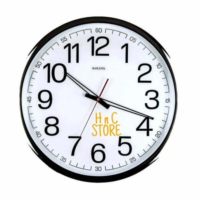 Ukuran X-Tra Besar Diameter 50Cm, Jam Dinding Sakana 715 Ori