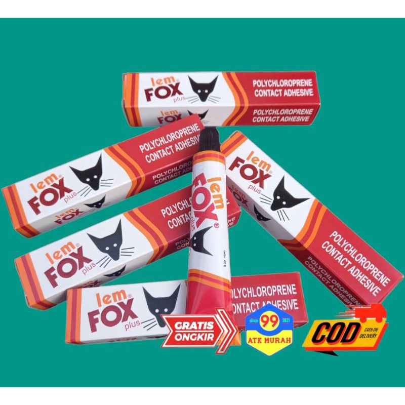 TUBE PLUS FOX 20g/ lem fox plus/lem fox tube/lem serbaguna/lem ampuh