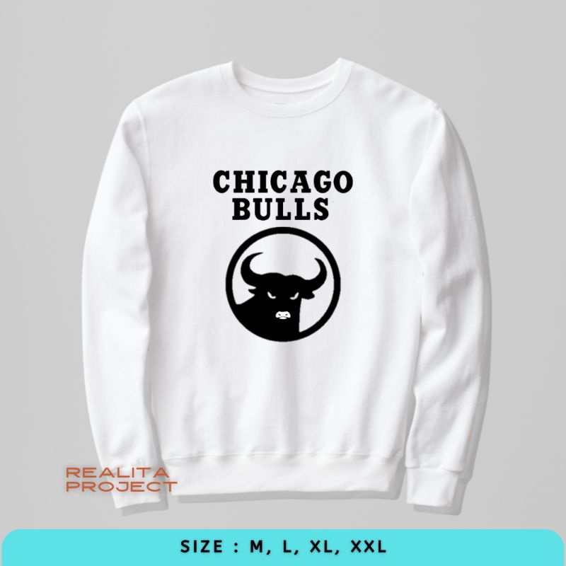 Sweater Sweatshirt Crewneck unisex plesetan chicago bulls pdi perjuangan