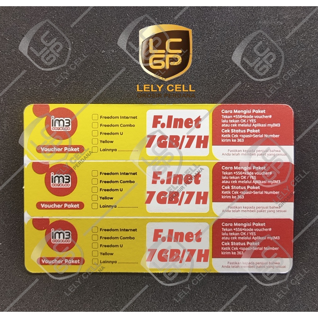 Voucher Indosat 7GB / 7Hari