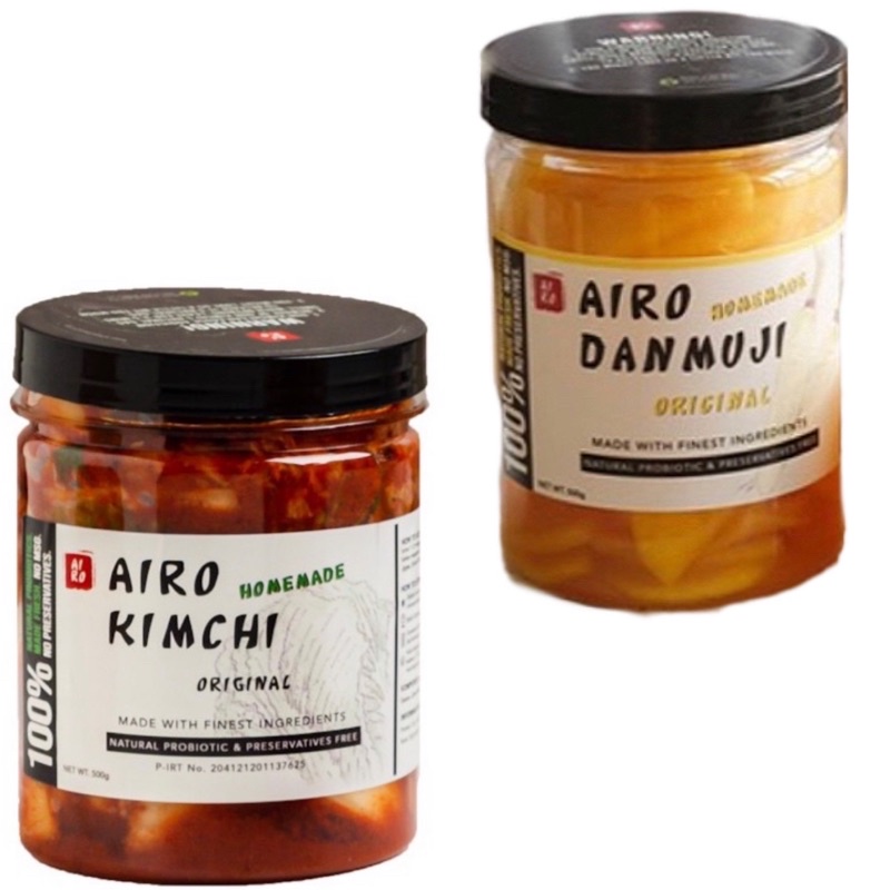 

AIRO Danmuji Original 500gr / AIRO Kimchi Original 500gr / AIRO / PICKLED / YELLOW / RADISH / KIMCHI / HOMEMADE / ORIGINAL / Danmuji