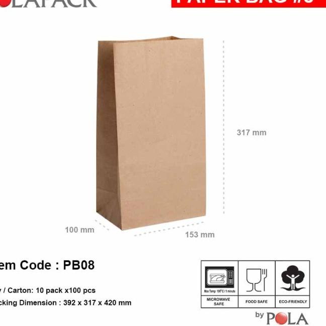 

Paper bag murah / kantong kertas murah PB08 - 100 pcs - WHITE