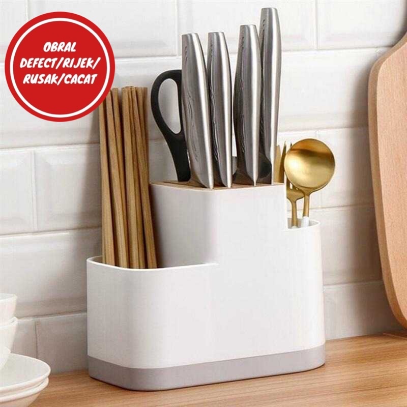 [OBRAL RIJEK] Tempat Pisau Dapur Sendok Sumpit Utensil Storage - NCX1946