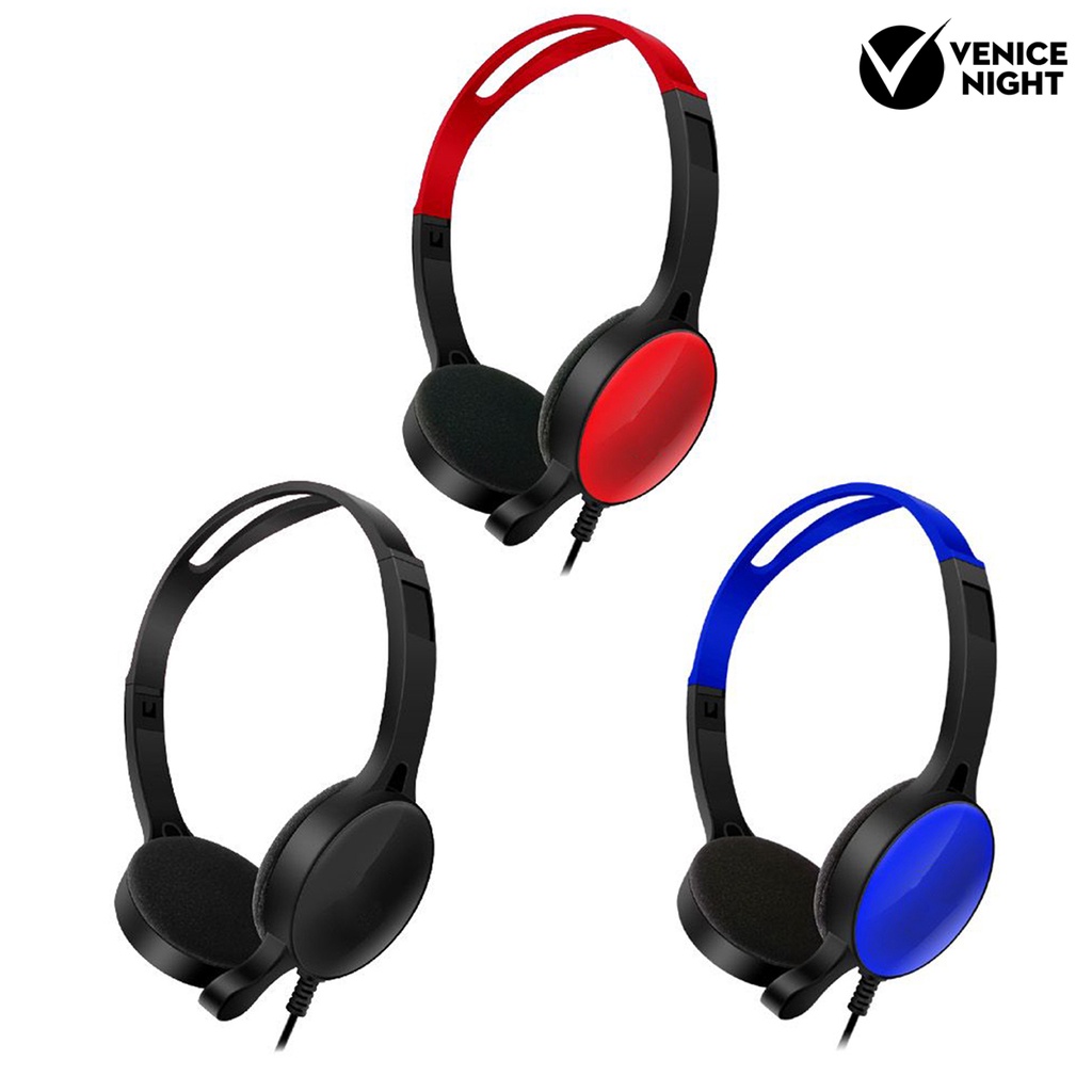 (VNEP) (Berkabel) GM-007 Headphone Gaming 3.5mm Lipat Universal dengan Mikrofon untuk Ponsel/PC