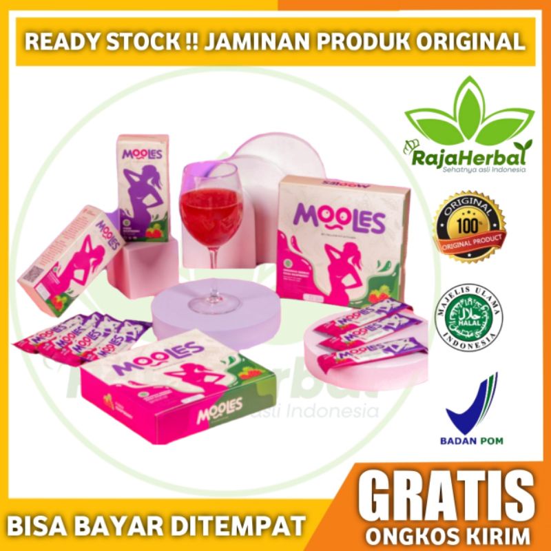 Mooles Fiber Asli 100% Original Minuman Diet Pelangsing Penurun Berat Badan Isi 16