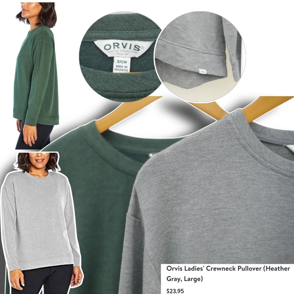 RA229 Orvis Crewneck Pulloveral KM2.26/30/34/33