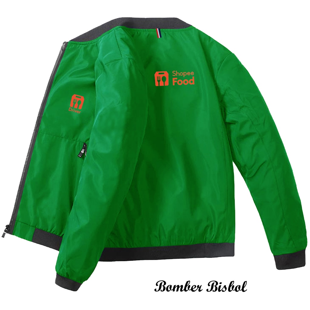 Jaket Bisboll Taslan Driver Shhope Food Termurah / Jaket Bomber Pria Bahan Original dan Berkualitas