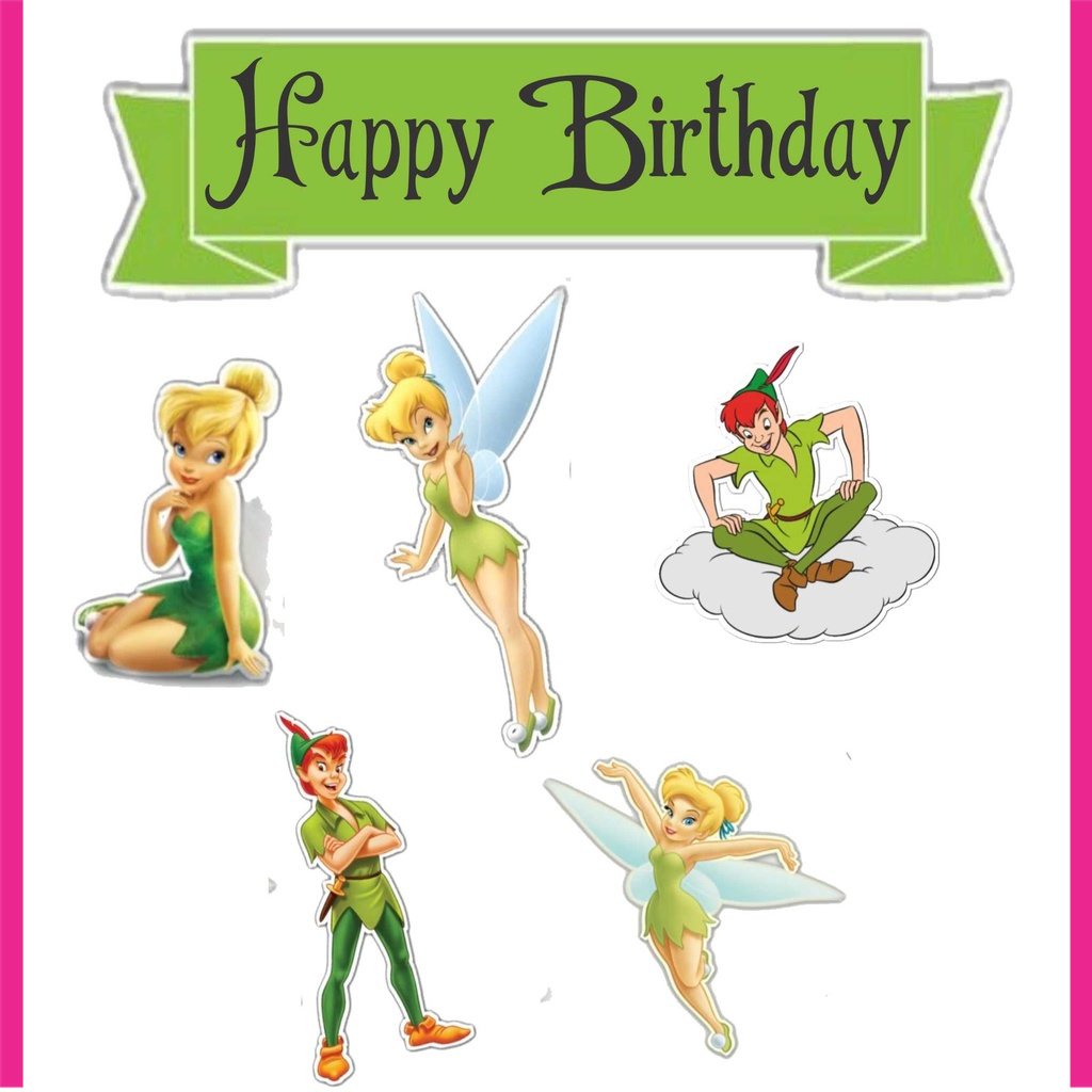 

BIGBAG TOPPER CAKE ULANG TAHUN / HIASAN KUE TINKERBELL