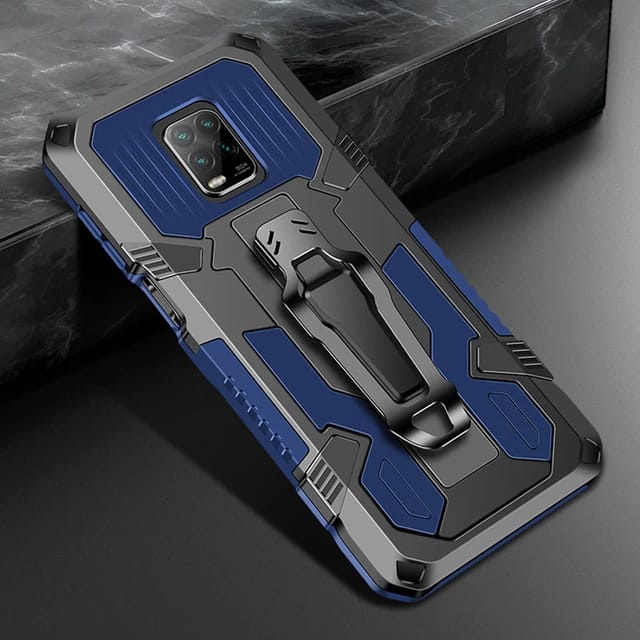 Case HP XIAOMI REDMI NOTE 9 PRO Soft Case Belt Clip Hard Case Robot Clip Kick Standing Cover
