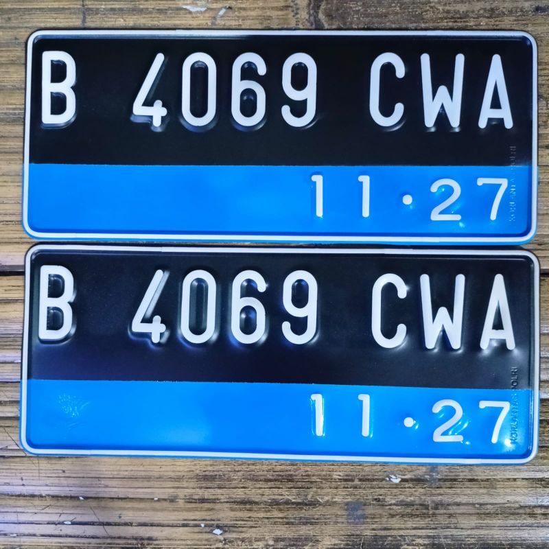 Plat Nomor Motor Listrik