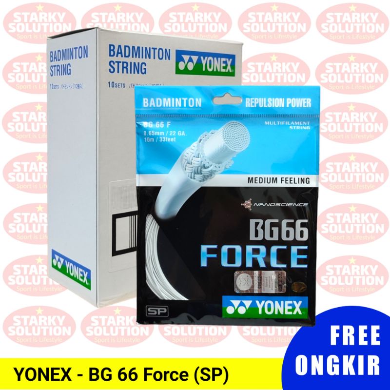 Senar YONEX BG 66 FORCE Raket Bulutangkis BG66 Force Original - SP