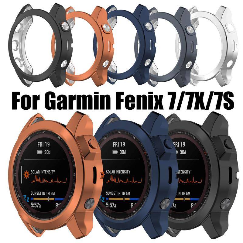 Casing Pelindung Frame Bumper Smartwatch Garmin Fenix 5 5X 7 7S 7X Bahan TPU Mewah Tahan Debu