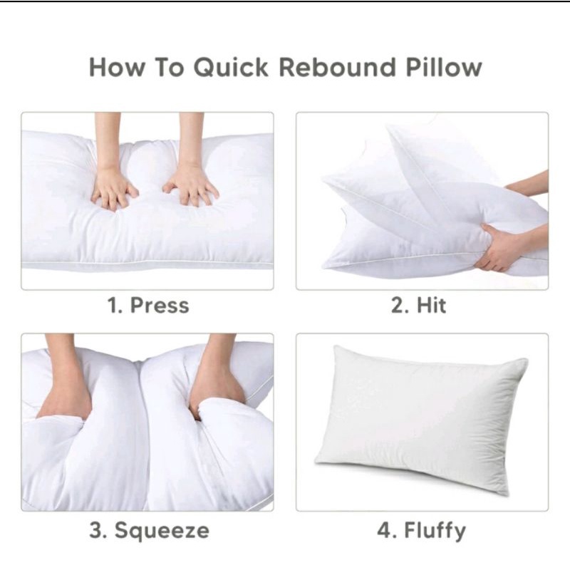Bantal Hela Deluxe Queen Hollow Conjugated Silicon &amp; Cooling Fiber Blend ( Uk. 50cm x 70cm)