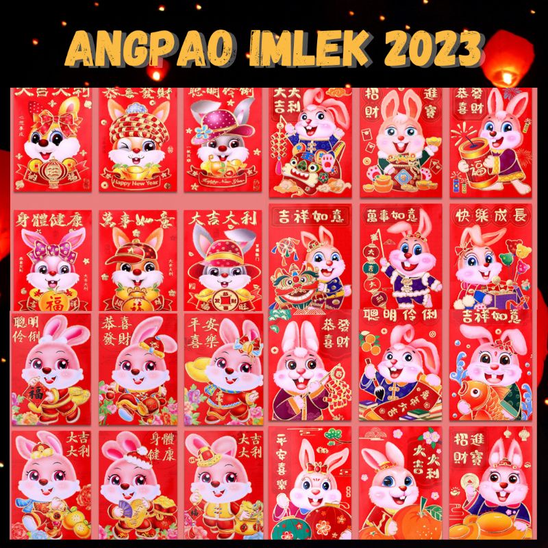 

Angpao Hongbao Imlek 2023 Shio Kelinci Gong xi fa Cai